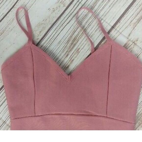 Dress Sweet Thigh Slit Spaghetti Strap Open Back - Picture 2 of 3